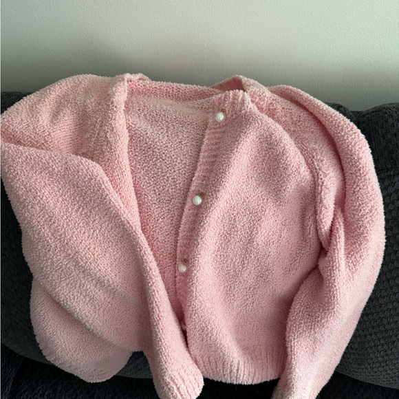 Pink Button-Up Cardigan - Picture 2 of 3